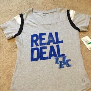 Gray Kids Shirt with Blue Print